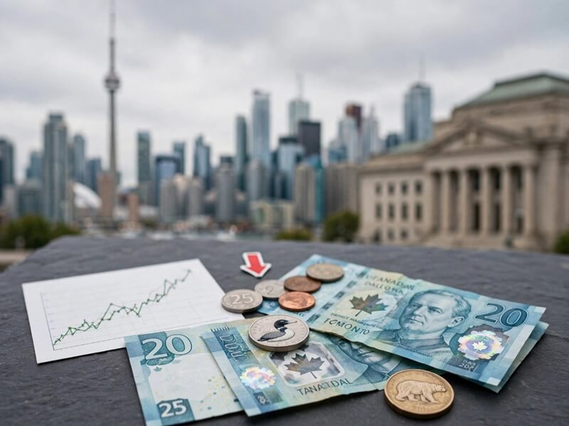 Canadian Dollar Slides as Strong GDP Fails to Lift Currency