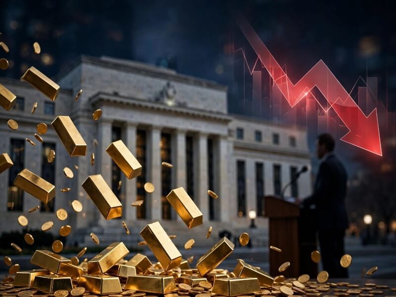 Gold Falls Nearly 3% as Warsh Remarks Boost Rate-Hike Expectations